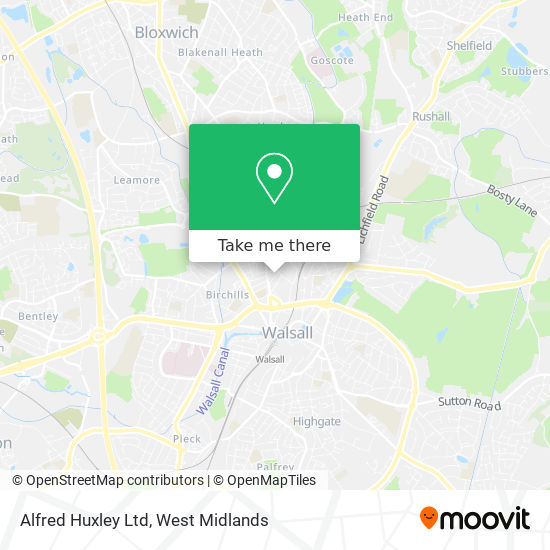 Alfred Huxley Ltd map