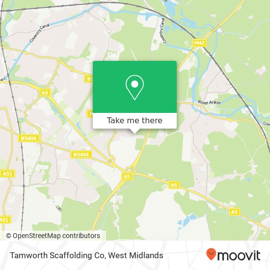 Tamworth Scaffolding Co map