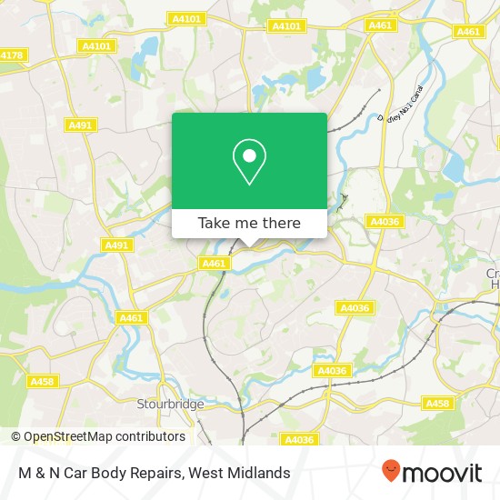 M & N Car Body Repairs map