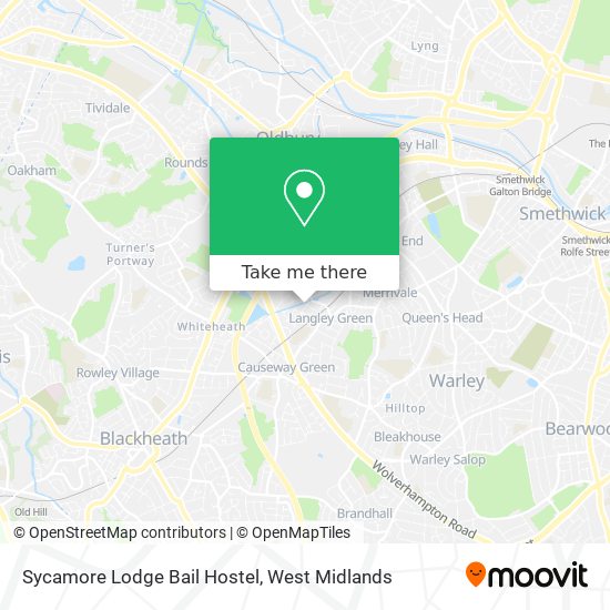 Sycamore Lodge Bail Hostel map