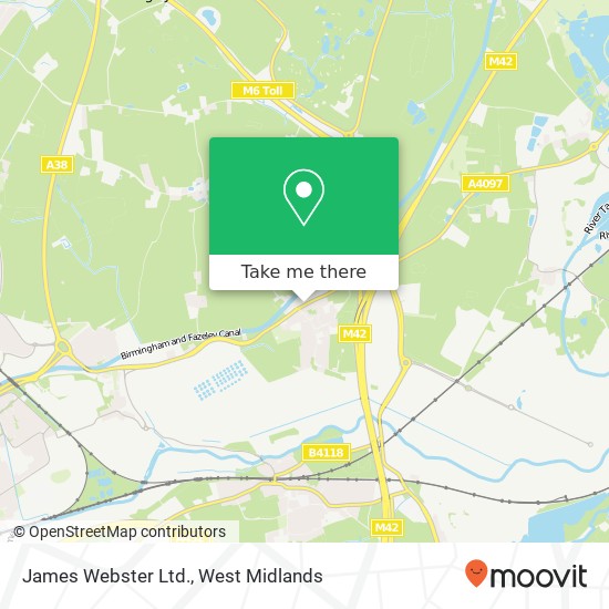 James Webster Ltd. map