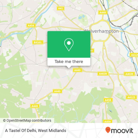 A Tastel Of Delhi map
