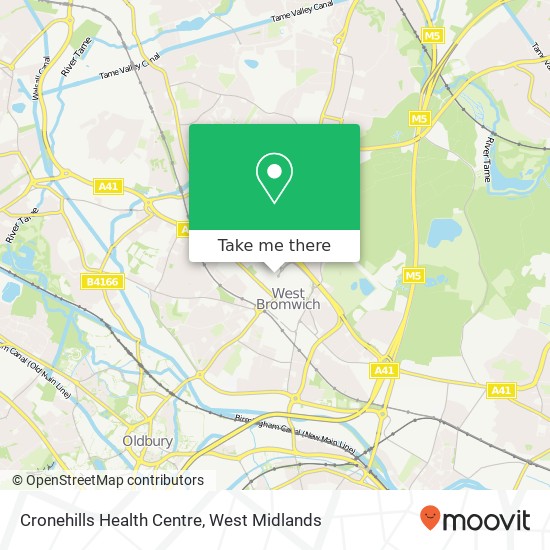 Cronehills Health Centre map