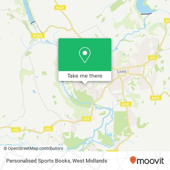 Personalised Sports Books map