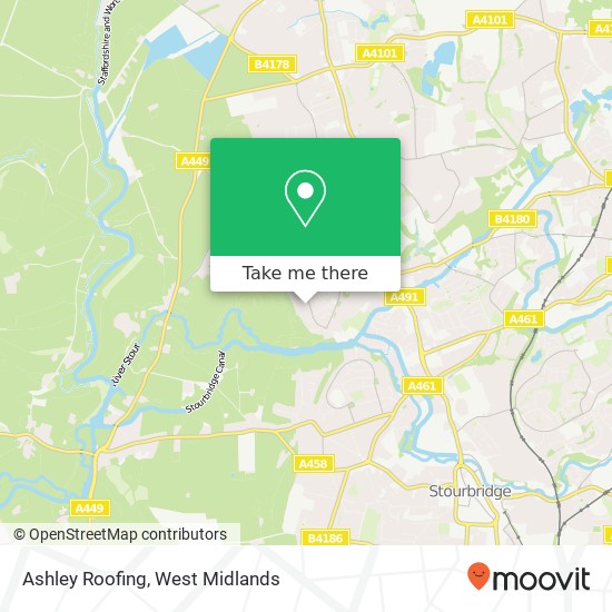 Ashley Roofing map