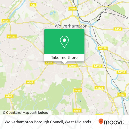 Wolverhampton Borough Council map