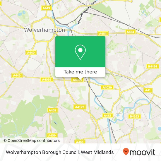 Wolverhampton Borough Council map