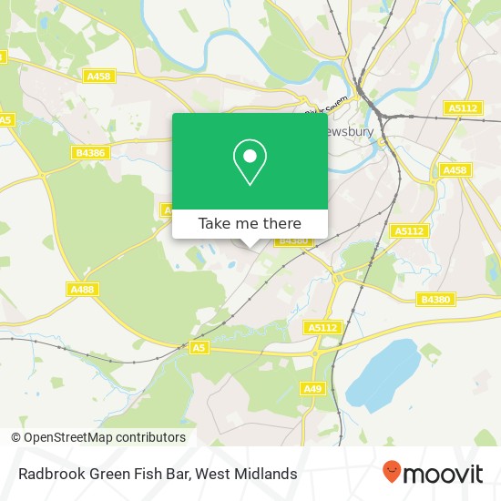 Radbrook Green Fish Bar map