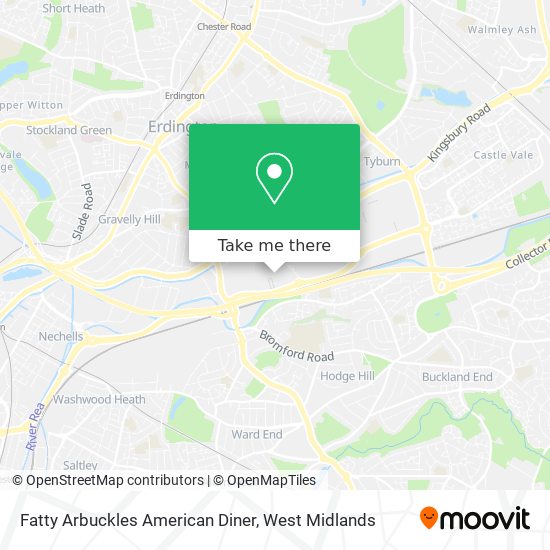 Fatty Arbuckles American Diner map