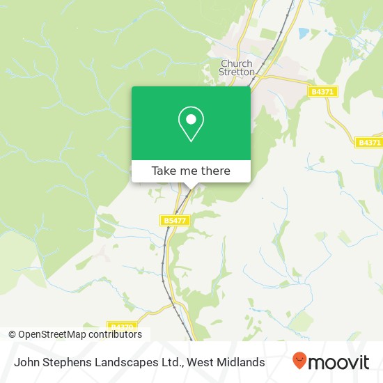 John Stephens Landscapes Ltd. map