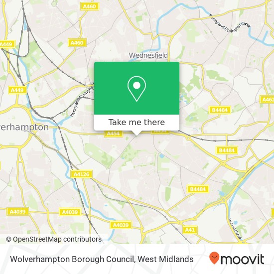 Wolverhampton Borough Council map