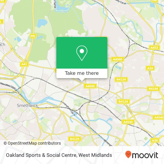 Oakland Sports & Social Centre map