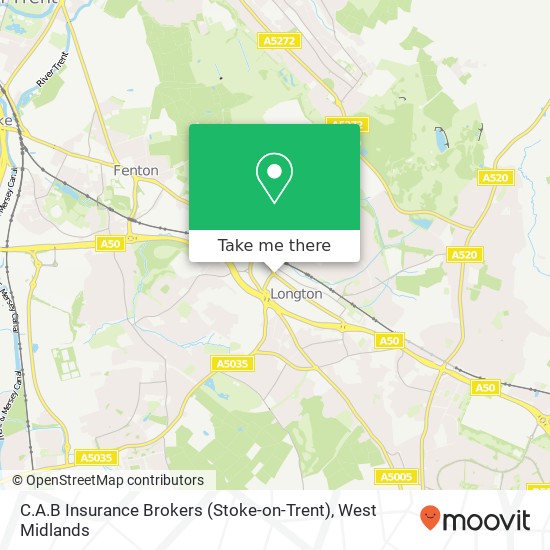 C.A.B Insurance Brokers (Stoke-on-Trent) map