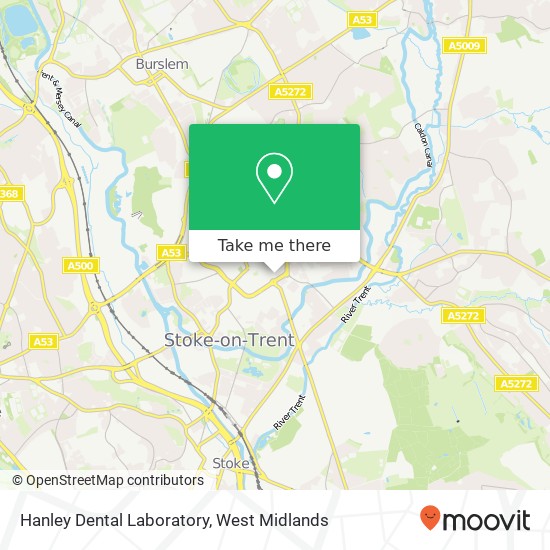 Hanley Dental Laboratory map