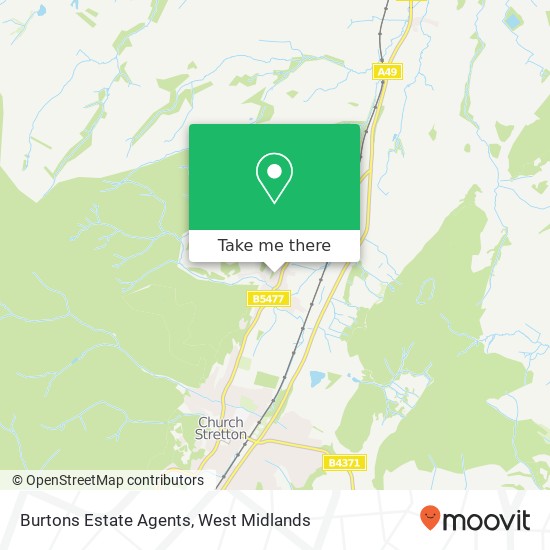 Burtons Estate Agents map
