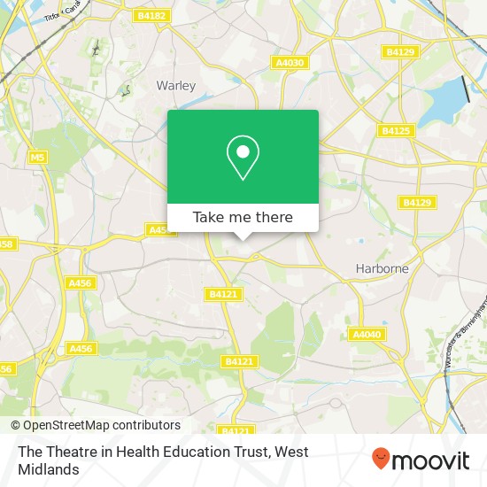 The Theatre in Health Education Trust map