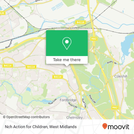 Nch Action for Children map