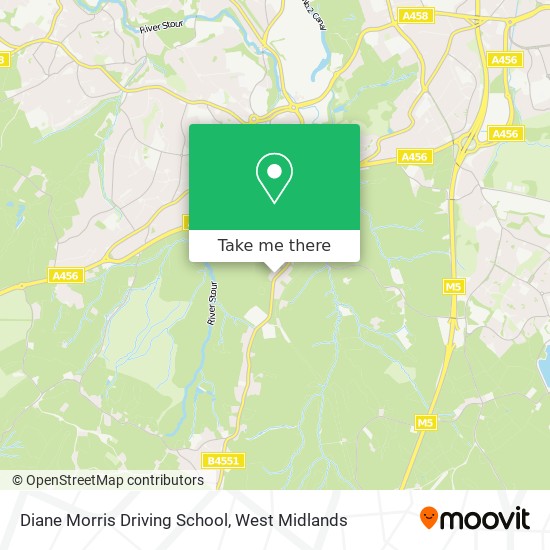 Diane Morris Driving School map