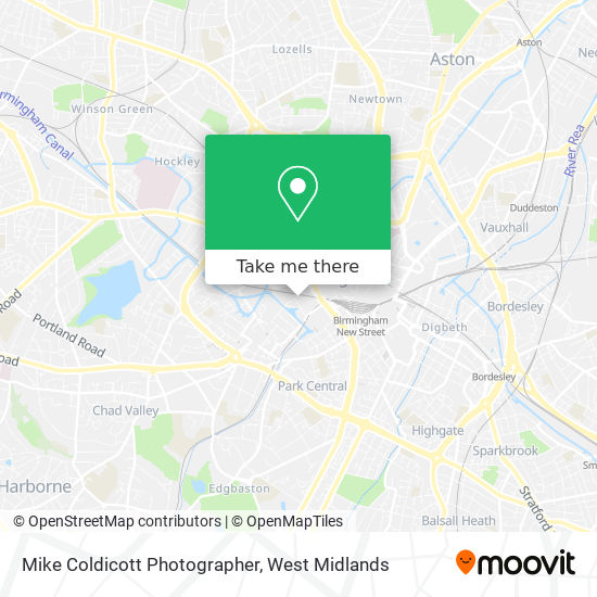 Mike Coldicott Photographer map