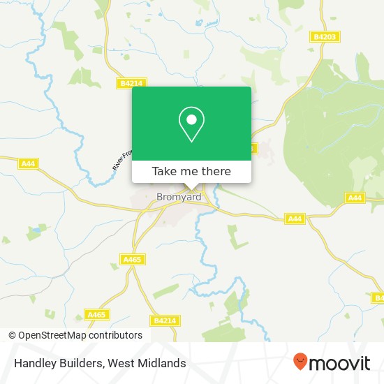 Handley Builders map