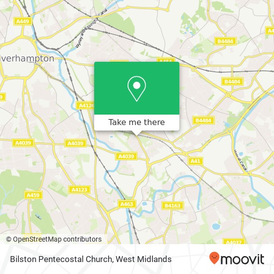 Bilston Pentecostal Church map