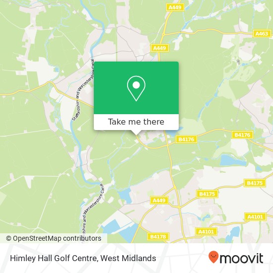 Himley Hall Golf Centre map
