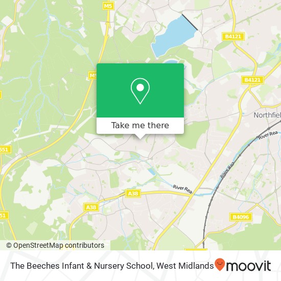 The Beeches Infant & Nursery School map