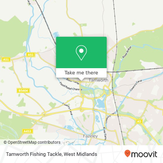 Tamworth Fishing Tackle map