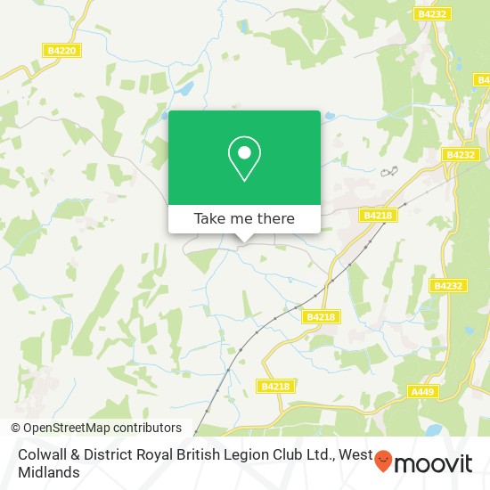 Colwall & District Royal British Legion Club Ltd. map