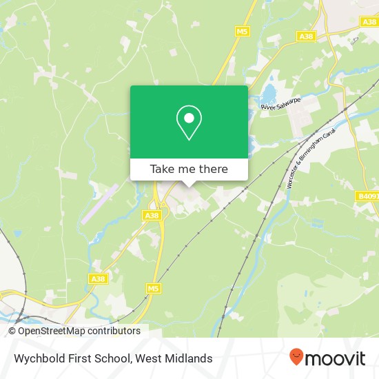 Wychbold First School map