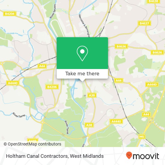 Holtham Canal Contractors map