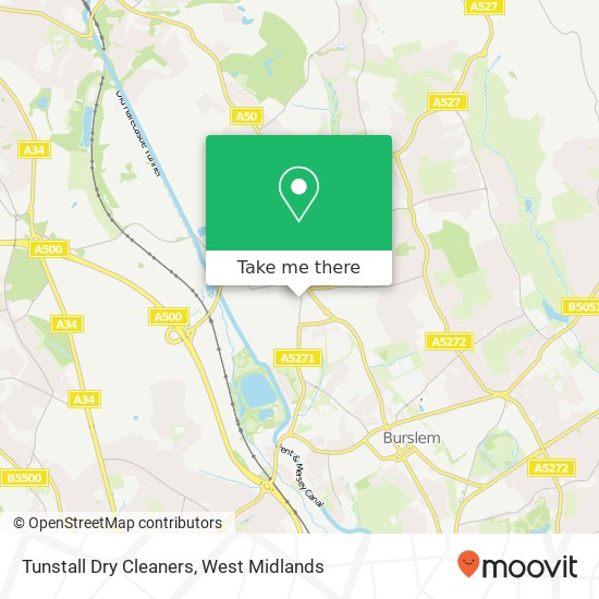 Tunstall Dry Cleaners map