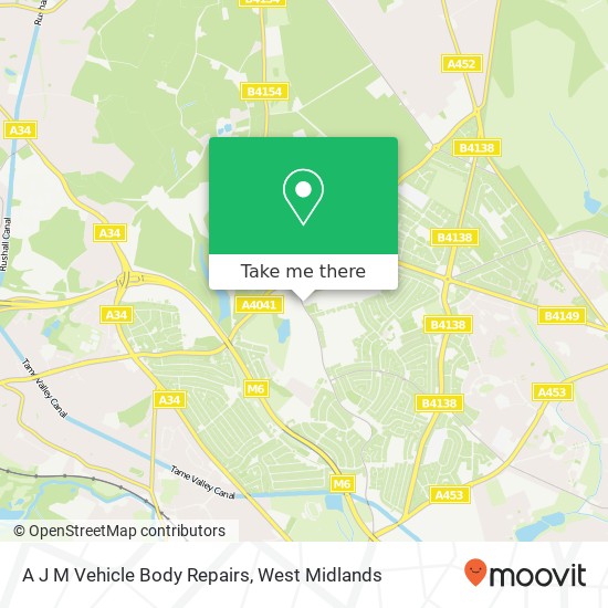 A J M Vehicle Body Repairs map