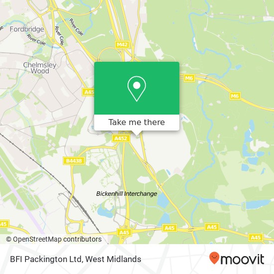 BFI Packington Ltd map