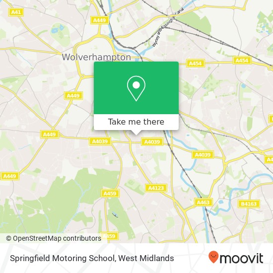 Springfield Motoring School map