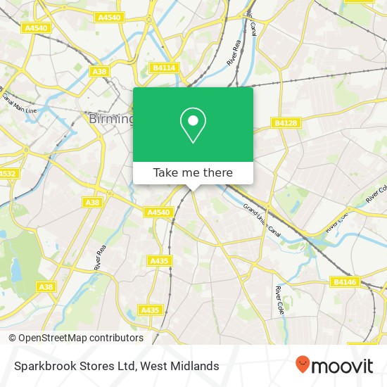 Sparkbrook Stores Ltd map