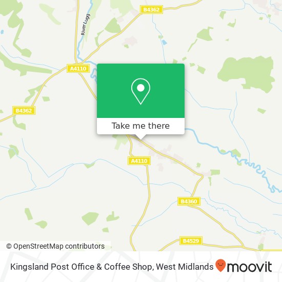 Kingsland Post Office & Coffee Shop map