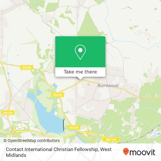 Contact International Christian Fellowship map