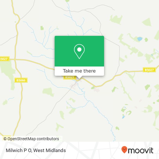 Milwich P O map