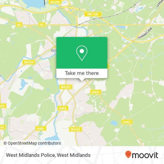West Midlands Police map