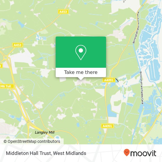 Middleton Hall Trust map