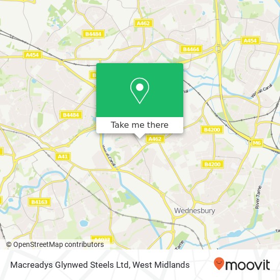 Macreadys Glynwed Steels Ltd map