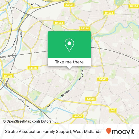 Stroke Association Family Support map