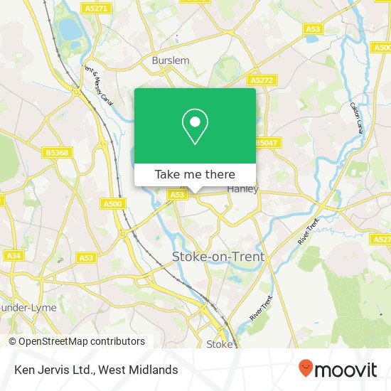 Ken Jervis Ltd. map