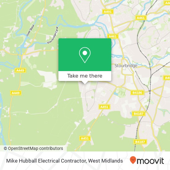 Mike Hubball Electrical Contractor map