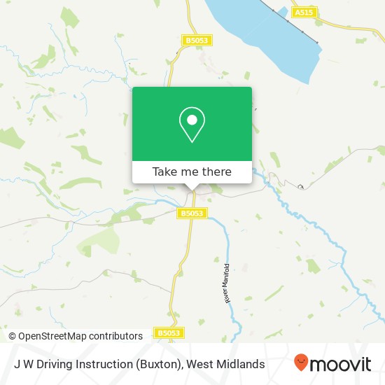 J W Driving Instruction (Buxton) map