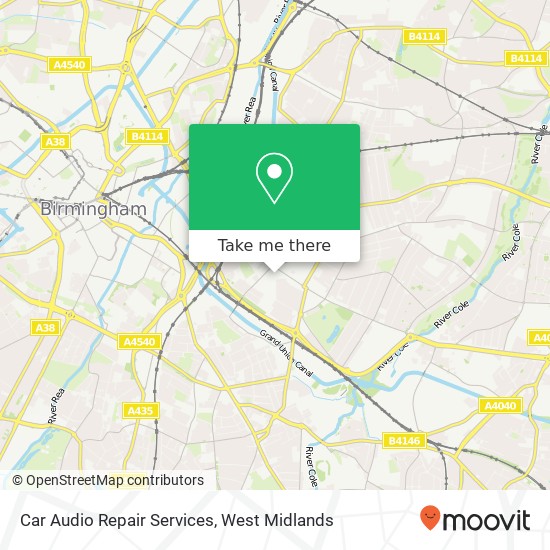 Car Audio Repair Services map