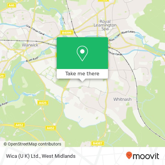 Wica (U K) Ltd. map