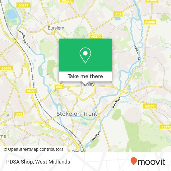 PDSA Shop map