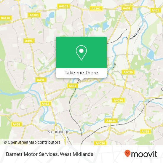 Barnett Motor Services map